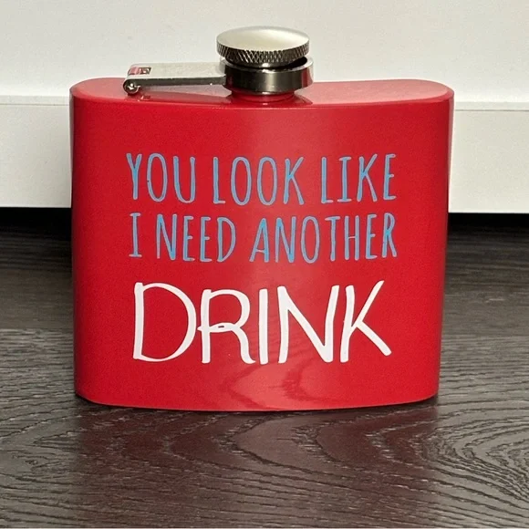 Red Party Flask. Never used. - Picture 1 of 1